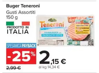 Carrefour Buger Teneroni offerta