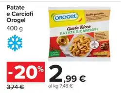 Carrefour Patate e Carciofi Orogel offerta