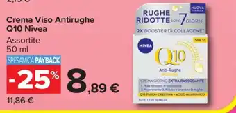 Carrefour Crema Viso Antirughe Q10 Nivea offerta