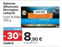 Carrefour Salmone Affumicato Norvegese Labeyrie offerta