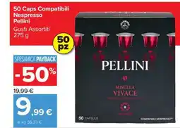 Carrefour 50 Caps Compatibili Nespresso Pellini offerta