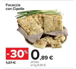 Carrefour Focaccia con Cipolle offerta