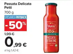 Carrefour PASSATA DELICATA PETTI offerta