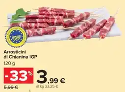 Carrefour Arrosticini di Chianina IGP offerta