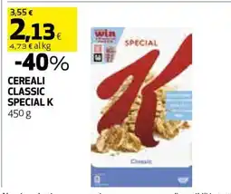 Coop CEREALI CLASSIC SPECIAL K offerta