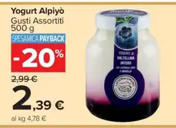 Carrefour Yogurt Alpiyò offerta