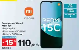 Carrefour Smartphone Xiaomi Mod. 15c offerta