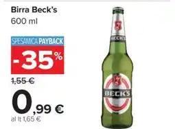 Carrefour Birra Beck's offerta