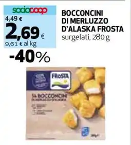 Coop BOCCONCINI DI MERLUZZO D’ALASKA FROSTA offerta