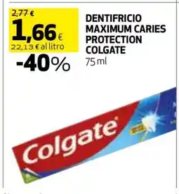 Coop DENTIFRICIO MAXIMUM CARIES PROTECTION COLGATE offerta