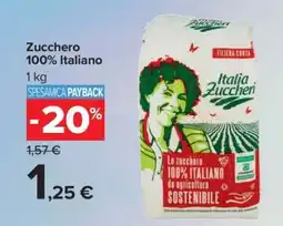 Carrefour ZUCCHERO 100% ITALIANO offerta
