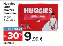 Carrefour Huggies Little Movers Pannolini offerta