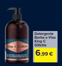 Carrefour Detergente Barba e Viso King C Gillette offerta