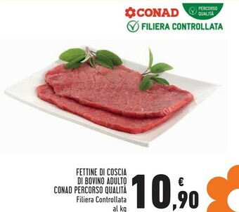 Conad Superstore Fettine di coscia di bovino adulto offerta