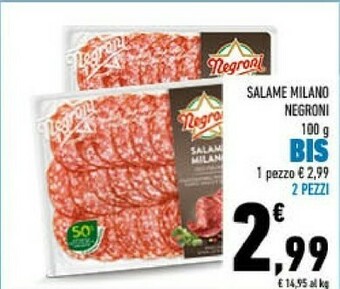 Conad Salame milano offerta