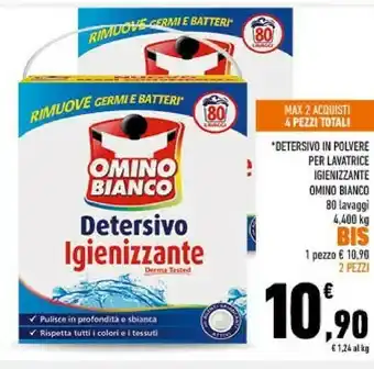 Conad Detersivo in polvere per lavatrice igienizzante offerta
