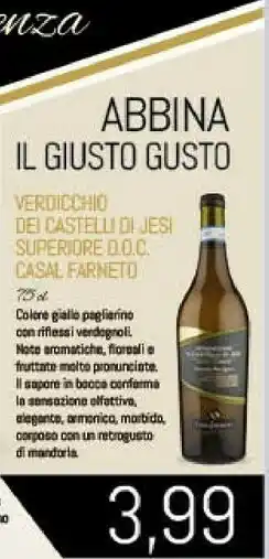 Conad Verdicchio dei casteli di jesi superiore offerta