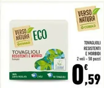 Conad Conad verso natura bio tovaglioli resistentie morbidi offerta