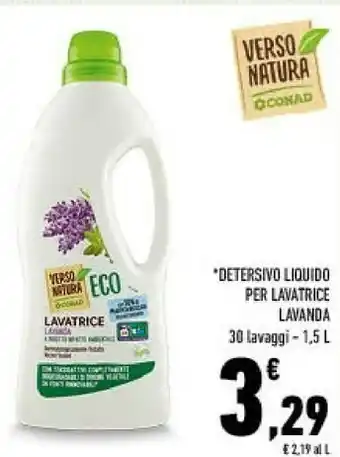Conad Conad detersivo liquido per lavatrice lavanda offerta