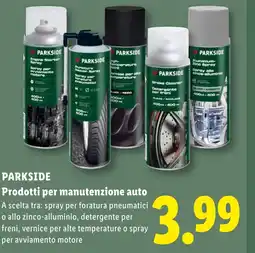 Lidl PARKSIDE Prodotti per manutenzione auto offerta