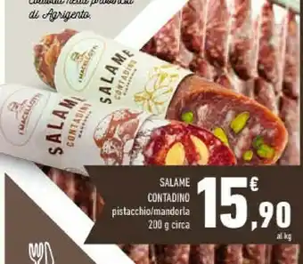 Conad Salame contadino pistacchino offerta