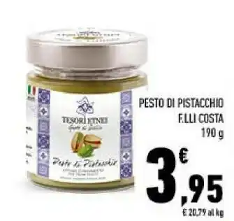 Conad F.lli costa pesto di pistacchio offerta