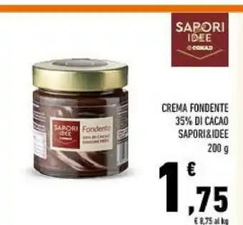 Conad Conad sapori & idee crema fondente 35% di cacao offerta