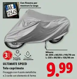 Lidl ULTIMATE SPEED Telo coprimoto offerta