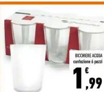 Conad Bicchiere acqua offerta