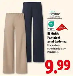 Lidl ESMARA Pantaloni ampi da donna offerta