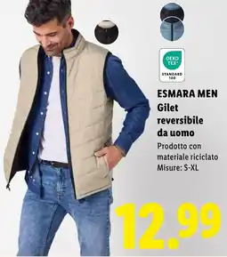 Lidl ESMARA MEN Gilet reversibile da uomo offerta