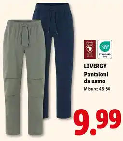 Lidl LIVERGY Pantaloni da uomo offerta