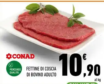 Conad Fettine di coscia percorso qualita di bovino adulto offerta