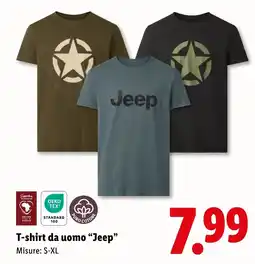 Lidl T-shirt da uomo "Jeep" offerta