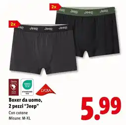 Lidl Boxer da uomo, 2 pezzi "Jeep" offerta