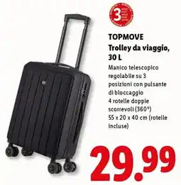 Lidl TOPMOVE Trolley da viaggio offerta
