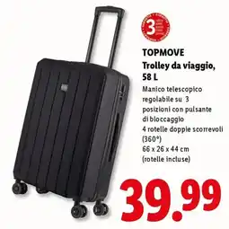 Lidl TOPMOVE Trolley da viaggio offerta