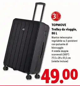 Lidl TOPMOVE Trolley da viaggio offerta