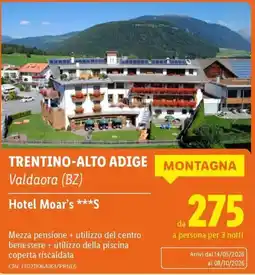 Lidl Hotel Moar's offerta
