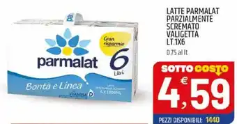 Latte parmalat parzialmente scremato valigetta