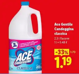 Lidl Ace Gentile Candeggina classica offerta