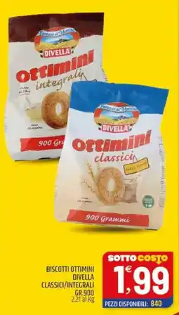 Ard Discount Biscotti ottimini divella classici/integrali offerta