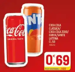 Ard Discount Coca cola classica/ coca cola zero/ fanta/sprite lattina offerta