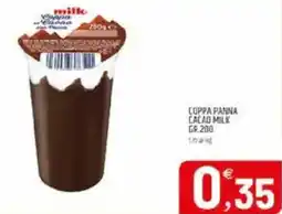 Ard Discount Coppa panna cacao milk offerta