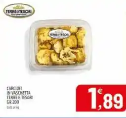 Ard Discount Carciofi in vaschetta TERRE E TESORI offerta