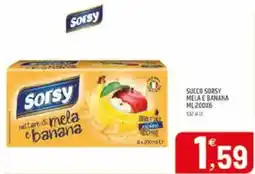 Ard Discount Succo sorsy mela e banana offerta