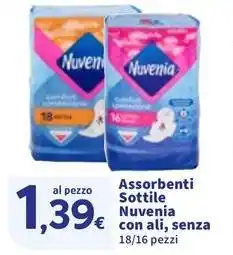 Sigma Assorbenti Sottile Nuvenia con ali, senza offerta