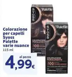 Sigma Colorazione per capelli Syoss Palette offerta