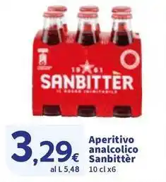 Sigma Aperitivo analcolico Sanbitter offerta