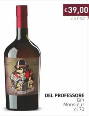 Prezzemolo e Vitale Del Professore Gin Monsieur 70cl offerta